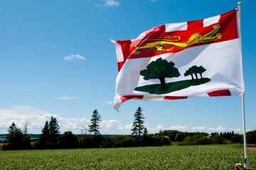 The flag of Prince Edward Island