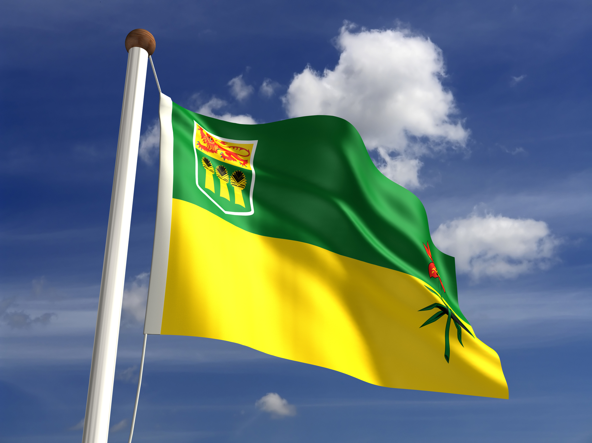 Saskatchewan flag Canada