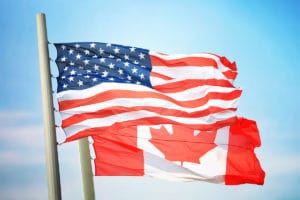 U.S. and Canada flag