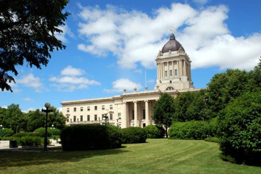 Legislative building in Winnipeg