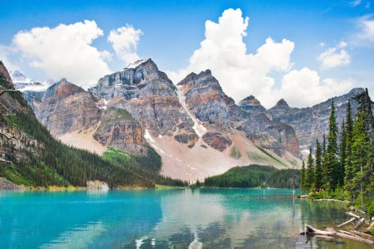 Mountains and lake in Canada