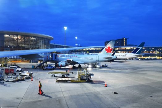 Air Canada at an airport