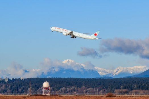 Air Canada Airplane taking off