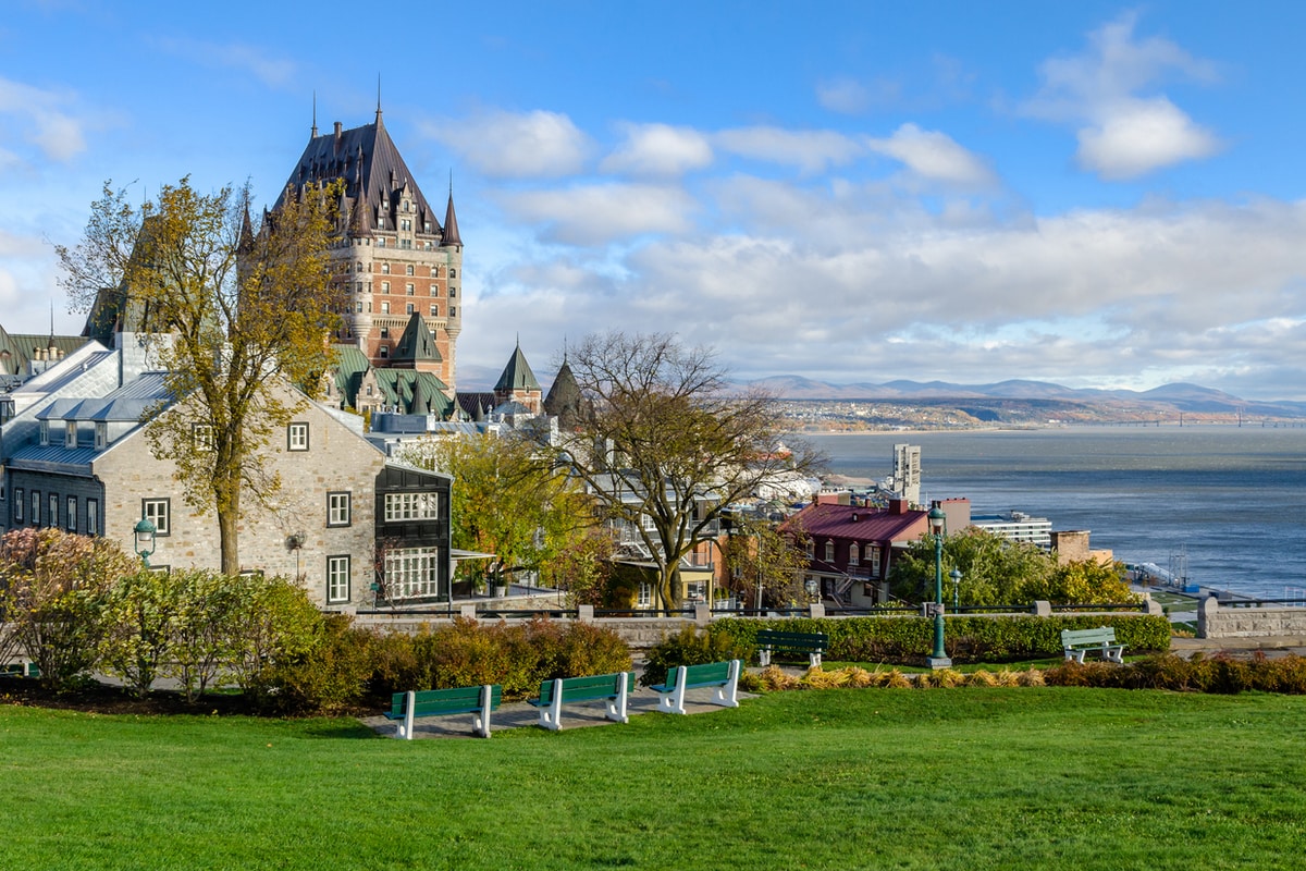 Panoramic view of Upper Town of Old Quebec City