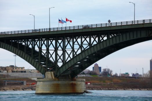 Bridge at Canada-U.S. border