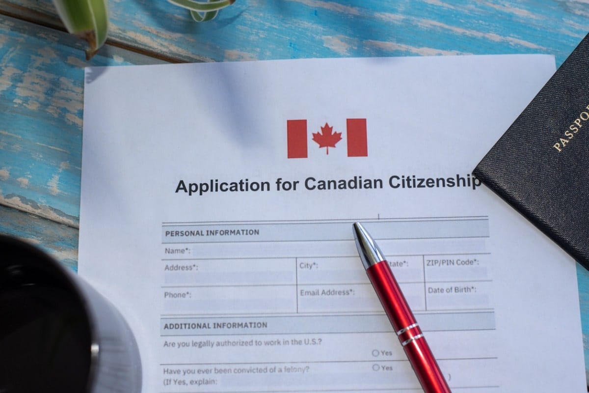 Application for Canadian citizenship