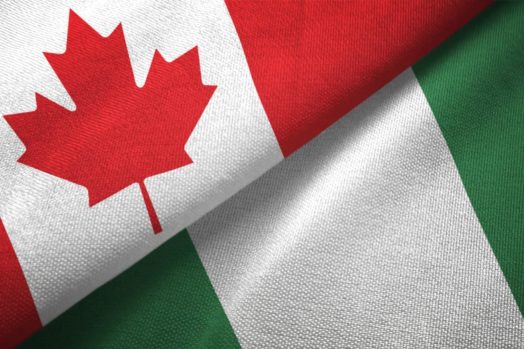 Canadian and Nigerian flags