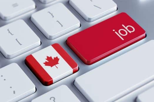 keyboard with Canadian flag and job replacing two buttons