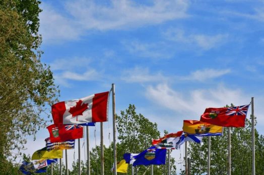 Flags and flags of Canada for each province of Canada