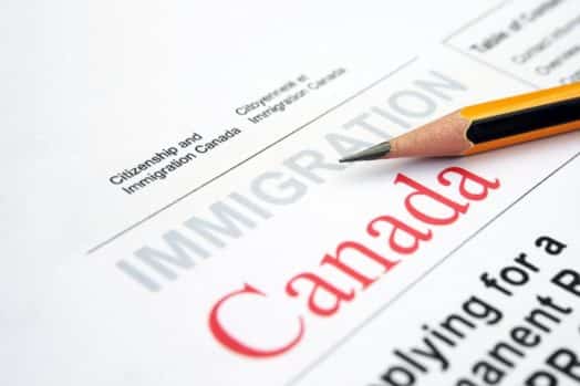 Canadian immigration form