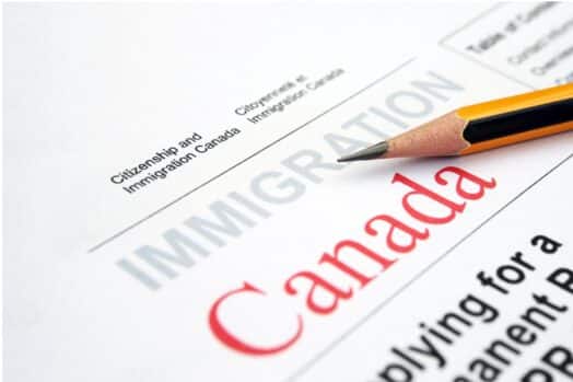 Solicitud de inmigración canadiense
