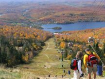 A couple looks down Mt. Tremblant in Quebec. New changes have come to Quebec's immigration system.