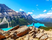 A view from Banff national park in Alberta. Canada's international student population continues to soar, however not all students end up enrolling in schools.