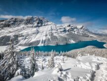 A picture of Banff national park in the middle of winter. IRCC has approved the PTE core language test for all canadian economic immigration streams. Read on to learn more.