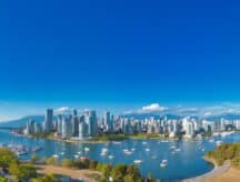 A view of the Vancouver skyline.