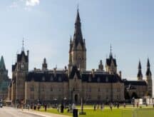 Canadian Parliament building, shot on a sunny day.