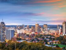 A view of the Hamilton skyline.