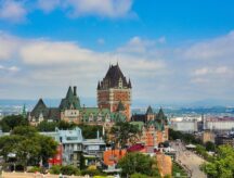 Quebec's calremont castle.