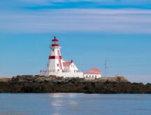 A lighthouse on the New Brunswick coast.