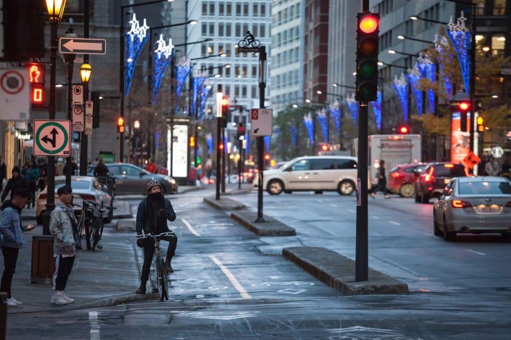 A delivery boy in Quebec