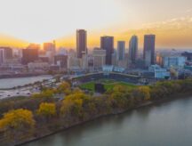 Night view of Winnipeg - Manitoba - Canada