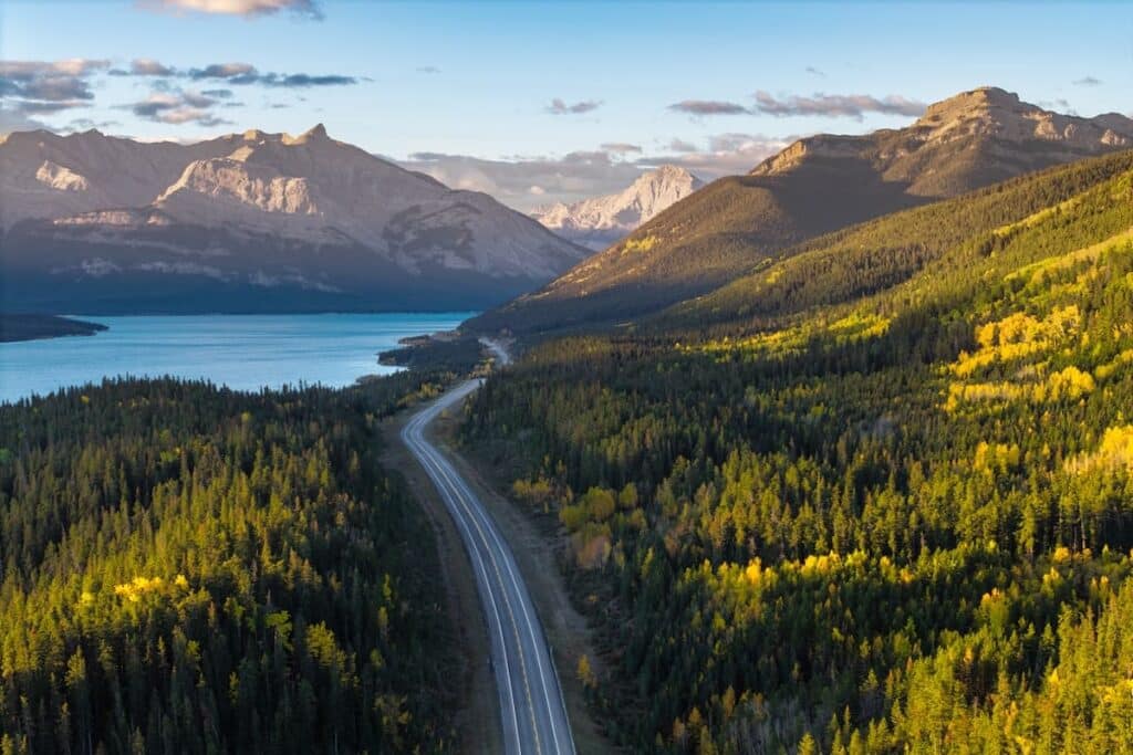 A view of Banff and Jasper