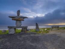 The Manitoba coast on a cloudy day.