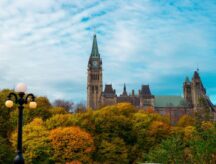 A picture of Canadian parliament
