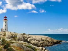 A view of Peggy's Cove in Nova Scotia.
