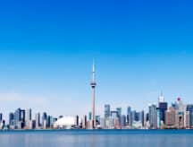 A view of the Toronto skyline.