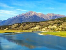 The Steeples Mountain Bull River, Kootenay Canadian Rockies.