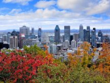 A view of Montreal on a spring day.