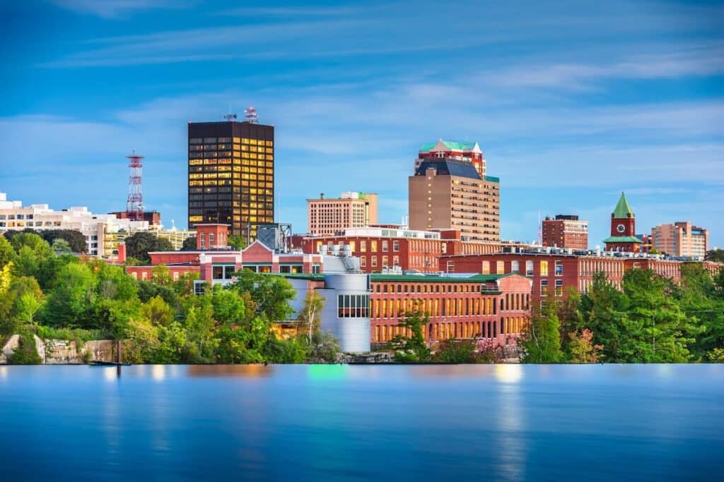 Manchester, New Hampshire, USA Skyline