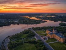 Aerial View of Regina, Saskatchewan during Summer.