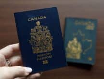 Two Canadian passports.