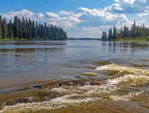 Pisew Falls Provincial Park in Manitoba.