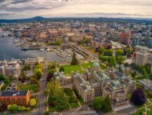Aerial View of Victoria, British Columbia during Summer.