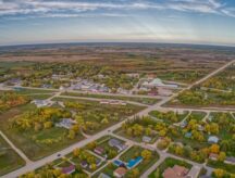Eriksdale farming community in Manitoba, Canada.
