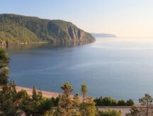 Old Woman Bay of Lake Superior on a sunny summer afternoon.