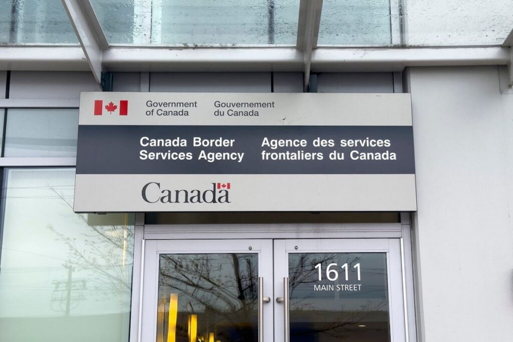 Canadian Border Services Agency office in Vancouver, BC.