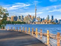 The Toronto skyline.