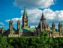 Canada's Parliament Hill and Parliament Buildings.