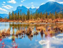 Lake Vermilion, Canadian Rockies, in Alberta.