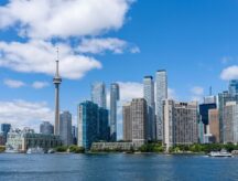 The Toronto skyline.